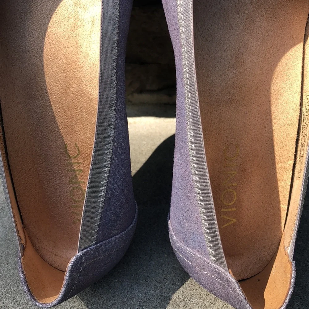 Vionic Caroll Metallic Women's Purple Ballet Flats size 6.5